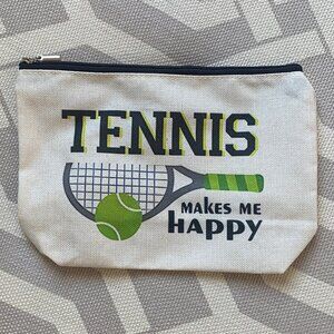 Tennis Themed Pouch NWOT